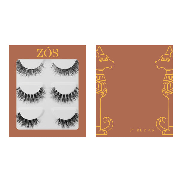 Three thick eyelashes package